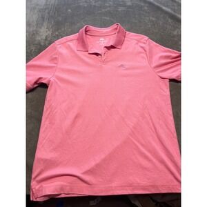 Tommy‎ Bahama Men's L Pink Polo Shirt Short Sleeve Casual Golf Preppy